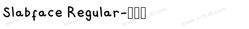 Slabface Regular字体转换